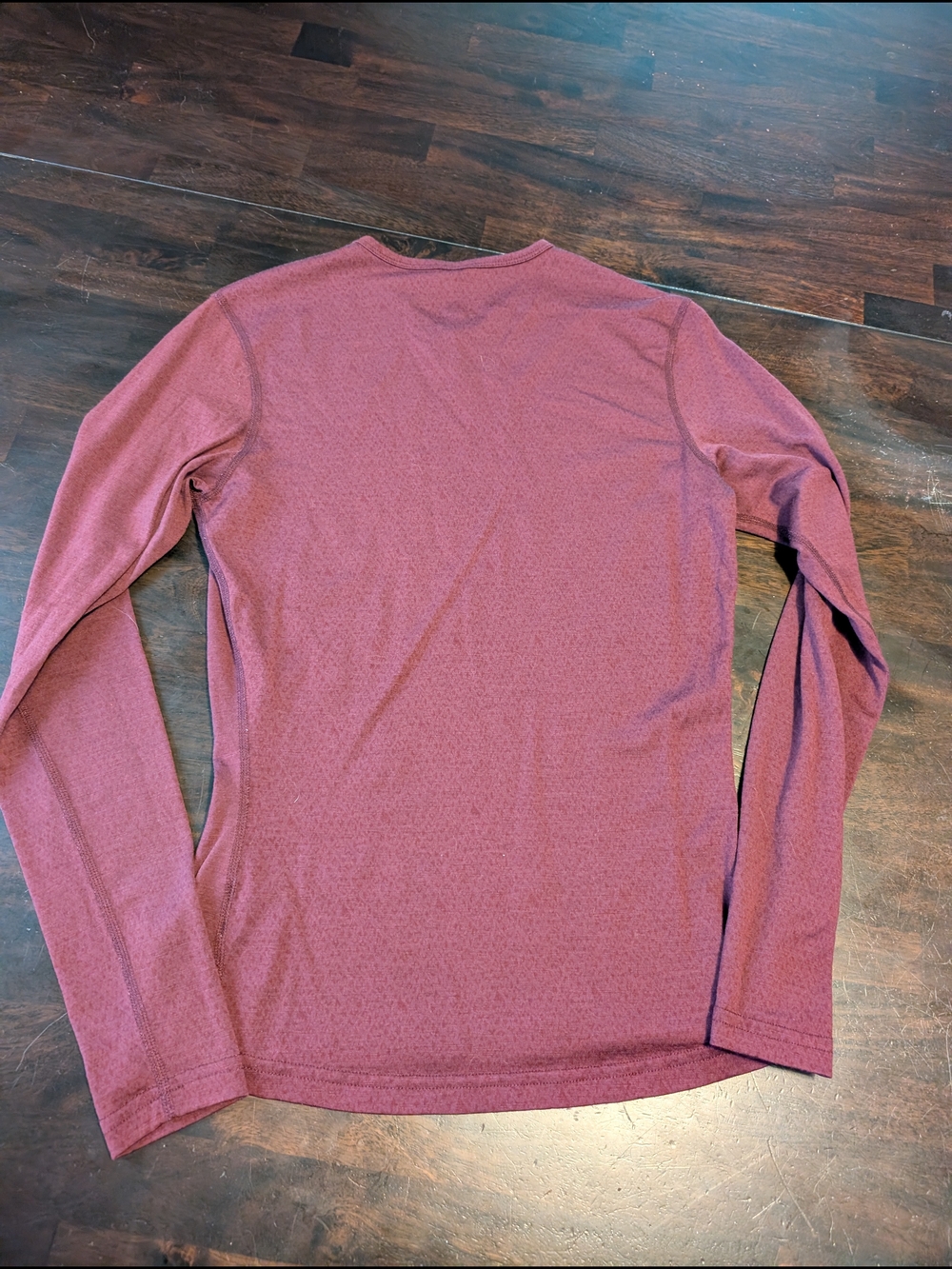 Smartwool Women's Long Sleeve Crew Neck Top - Maroon - Picture 7 of 7